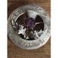 Vintage Ward Brothers WBS Scotland Sterling Silver Thistle Brooch Amethyst Pin