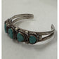 L Kaye Begay Vintage Navajo Sterling Silver Kingman Turquoise Cuff Bracelet 34g