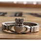 Sterling Silver Claddagh Ring Size 7 Irish Celtic Heart Crown Hands 925