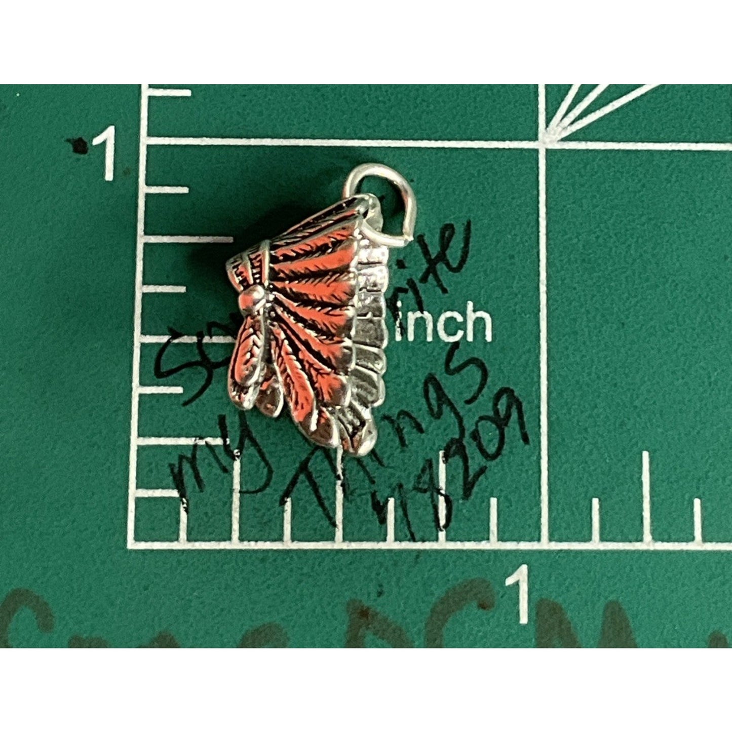Vintage Sterling Silver Native American Headdress Charm