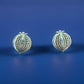 Pre Owned James Avery Retired Silver & 14k Gold Pomegranate French Clip Earrings