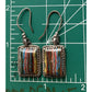 Don Lucas Navajo DF Sterling Rainbow Calsilica Earrings Southwest Artisan Silver
