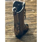 Vintage Sterling Silver 3D Drill Team Dance Boot 925 Charm