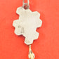 Preowned James Avery Retired Silver and 14k Gold Honeycomb Charm