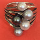 Preowned James Avery Retired Burgeon Pearl Ring Size 8 Mint Condition