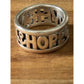 Pre Owned James Avery Retired Sterling Silver Faith Hope And Love Ring Size 6