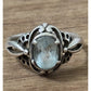 Vintage Blue Topaz Sterling Silver Ring By KABANA Size 6