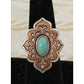 Or owned James Avery Retired Silver Tangier Silver Copper Turquoise Ring Size 9