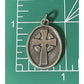 James Avery Retired Silver Oval Medallion Celtic Cross Pendant Pre-Owned