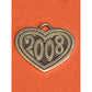 James Avery Retired Sterling Silver 2008 Year In Heart Charm Pre-Owned