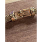 Vintage Monet Gold Tone Rare Mesh Collar Necklace Sculptural Statement Signed