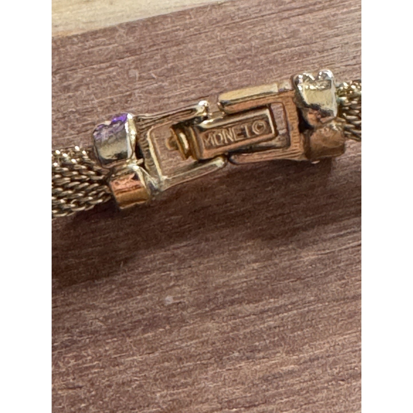 Vintage Monet Gold Tone Rare Mesh Collar Necklace Sculptural Statement Signed