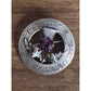 Vintage Ward Brothers WBS Scotland Sterling Silver Thistle Brooch Amethyst Pin