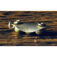 Vintage Sterling Silver 3 Peas in a Pod Pendant Artisan Green Bead Charm