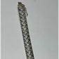 Milor Italy 925 Sterling Silver Textured Bracelet – 7.5” Box Link Design, 14g