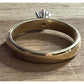 Pre owned James Avery 14k Gold Retired .25 Carat Diamond Solitaire Engagement Ring Sz 7.5