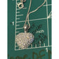 Sterling Silver Pavé Masonite Diamond Heart Pendant & 925 Box Necklace 18”