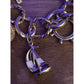 Vintage Chunky Lands End Gold Tone Nautical Beach Charm Toggle Bracelet 7.5”