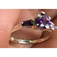 Sterling Silver Amethyst Heart Ring Purple Gemstone Accent 925 Ring Size 6.5