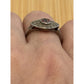 Vintage HSN Rarities Carol Brodie Sterling Silver Evil Eye Red Sapphire Ring Sz