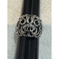 Carolyn Pollack Relios Sterling Silver Scroll Open Work Ring Size 6.5 Pre-Owned