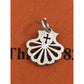 Retired James Avery Sterling Silver Open Shell Cross Baptism Charm Pre-Owned