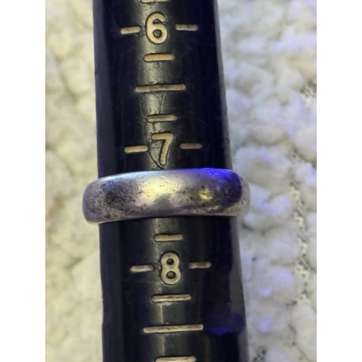 Vintage Ann King 925 Sterling Silver Fleur De Lis Ring w/ 18K Gold Accents 7.5