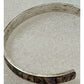Vintage Abalone Shell Mosaic Inlay Silver Tone Cuff Bracelet 15g Adjustable