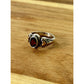 James Avery Retired 14k Gold Hearts & Sterling Silver Ring W/ Garnet Sz 6.5