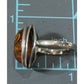 Vintage 925 Baltic Amber Cognac Sterling Silver Ring Size 7.5 Statement Ring