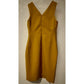 NWT Banana Republic Dress Size 2 Mustard Gold V Neck Sheath Career $99 MSRP