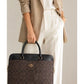Coach Signature Padded 15" Laptop Briefcase Leather Brown/Black