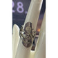Sterling Silver Abstract Swirl Ring Size 7.5 Modern Sculptural
