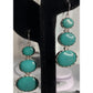 Sleeping Beauty Turquoise Sterling 925 Dangle Drop Earrings CN LUC Lucas Lameth