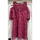 Kobi Halperin Edna Cold Shoulder Embroidered Floral Lace Pink Dress Size 6