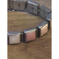 Sterling Silver Pink Shell & Stone Link Bracelet 7” WK 925 China 32.6g