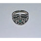 Vintage Bell Trading Navajo Post Sterling Thunderbird Ring w/ Turquoise Size 5