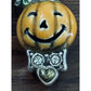 Brand New RETIRED Brighton J91782 JACK O LANTERN Enameled Silver Tone Charm