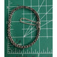 Vintage 925 Sterling Silver Blue Sapphire Tennis Bracelet 14g 7.25” Safety Chain