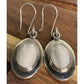 Vintage Sterling Silver Mother of Pearl MOP Dangle Drop Earrings 925