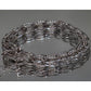 Vintage Silver Silver Braided Woven Oval Twisted Diamond Cut Link Bracelet 7.5”