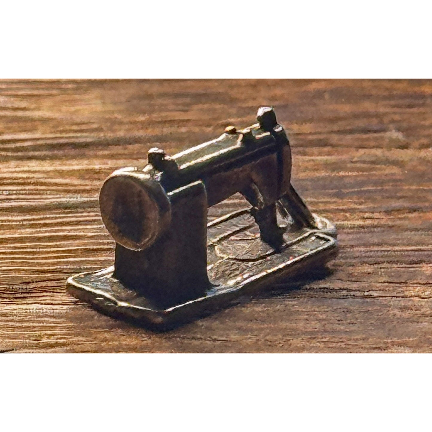Vintage Sterling Silver 3D Detailed Sewing Machine 925 Charm