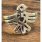 Pre owned HTF James Avery Retired Sterling Silver RAIN DOVE Thunderbird Ring Size 8 MINT