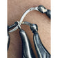 Vintage Sterling Silver 925 Sculpted Hoop Earrings Fluted Ribbed 1¼” 4g