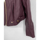 Women’s Michael Kors Burgundy Faux Leather Jacket Motorcycle Jacket Size L
