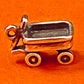 Preowned James Avery Retired Hard to Find Silver Wagon  Radio Flyer Charm