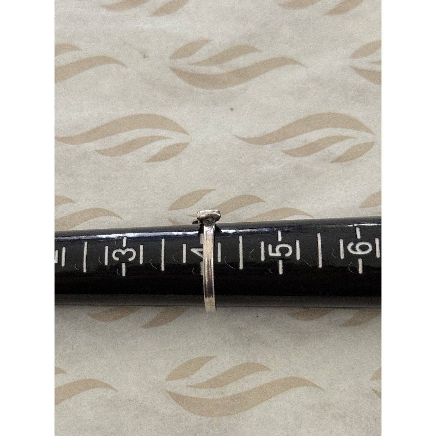 Pre Owned James Avery Retired Sterling Silver Bow Ring Size 4