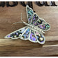 Vintage Mexican Sterling Silver Abalone Butterfly Brooch Southwestern Jewelry