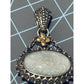 Barbara Bixby 925 Sterling 18K Gold Carved Aquamarine Pendant Enhancer 15g