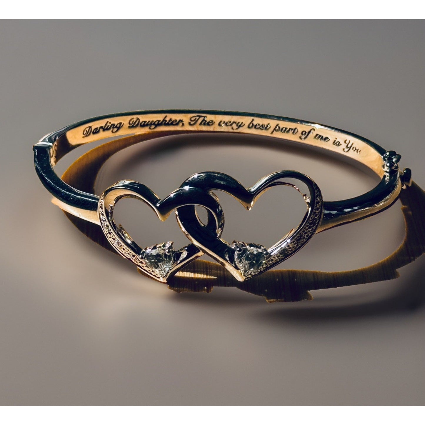 BNWOT Bradford Exchange Best Part Of Me Diamond And Topaz Bracelet For Daughter